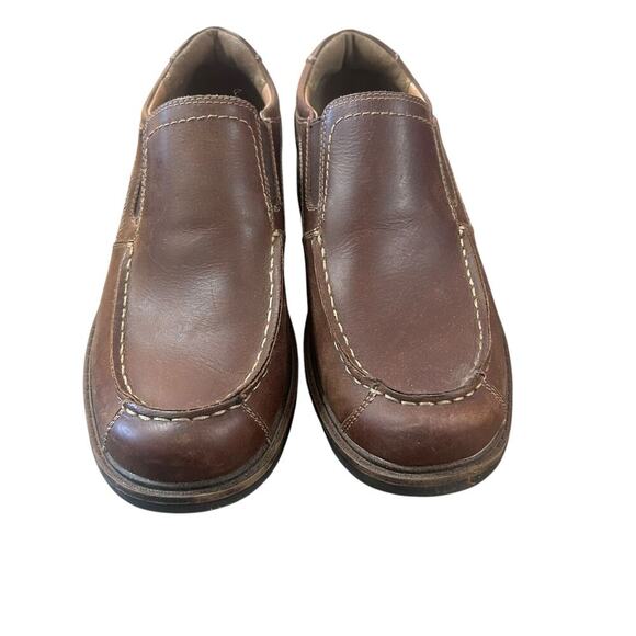 Bass Men's Leather Waterproof slip on shoe size 8 Brown - Picture 2 of 10